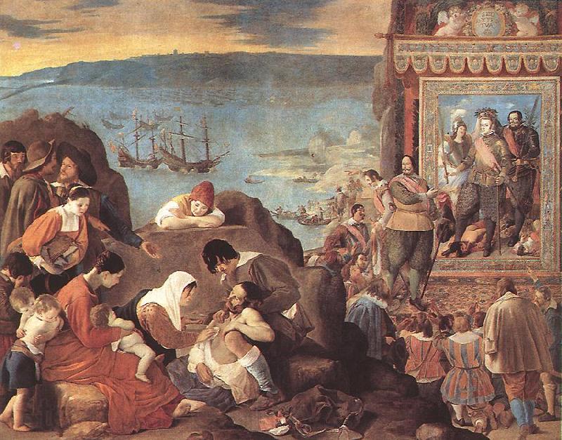 MAINO, Fray Juan Bautista The Recovery of Bahia in 1625 sg Norge oil painting art
